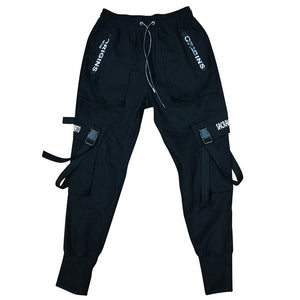 2019 Spring Joggers Harem Pants Multi-pocket Ribbons Sweatpants Pants M-2XL