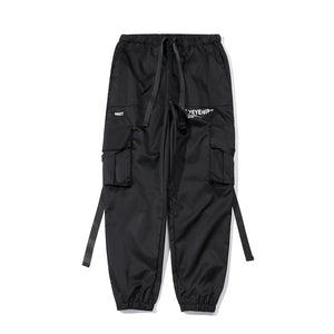 Sweatpants Jogger Elastic Waist Pants Ribbon 2019 Cargo Pants HZ154