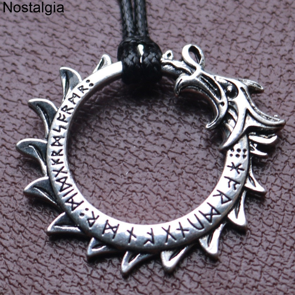 Dragon Circle Pendant Necklace