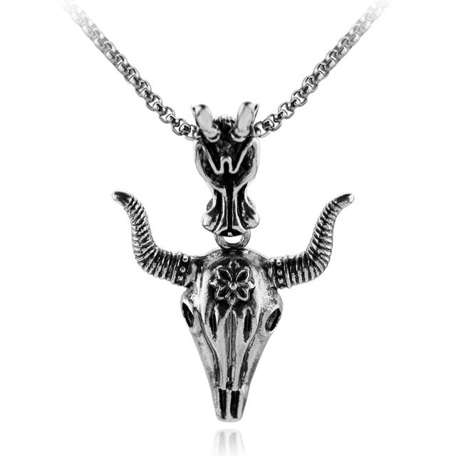 Horned Head Necklace