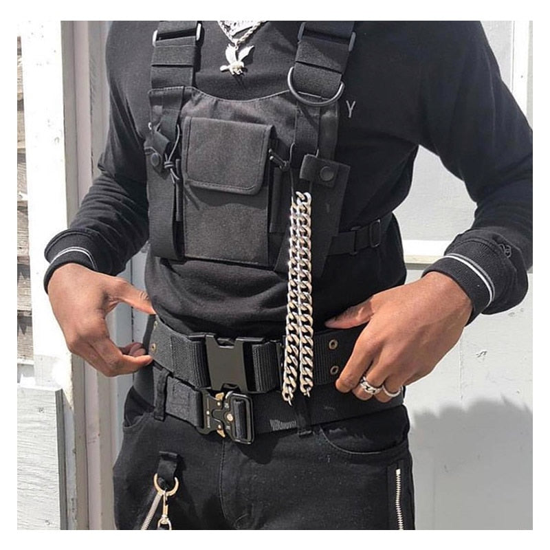 Black Vest Chest Bag c5
